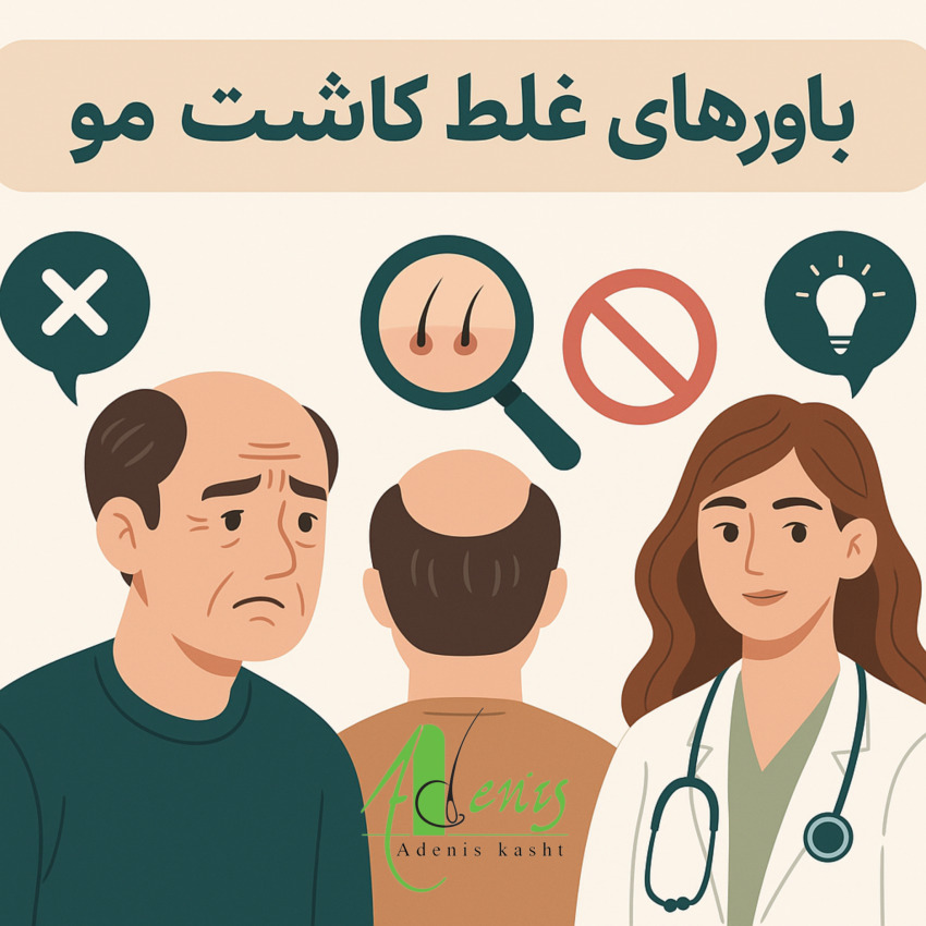 باور های غلط کاشت مو