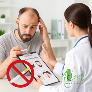 استفاده از سیگار قبل کاشت مو
