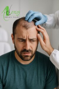 ضربه خوردن به محل کاشت مو