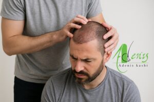 ضربه به قسمت کاشت مو