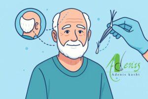 کاشت مو برای افراد با موهای سفید