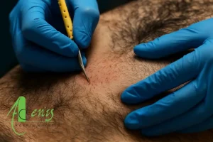 برداشت مو از موی سینه برای کاشت مو