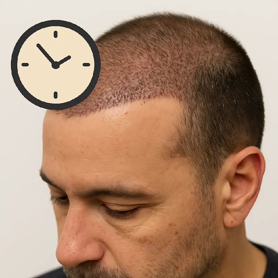 مدت زمان کاشت مو