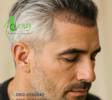 کاشت مو با مو های سفید