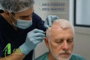 کاشت مو سفید با سن بالا