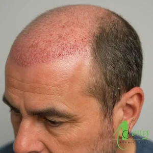 التهاب و قرمزی پس از کاشت مو