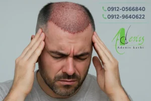 درد در محل برداشت کاشت مو