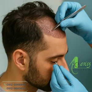 کاشت مو لابلای موها