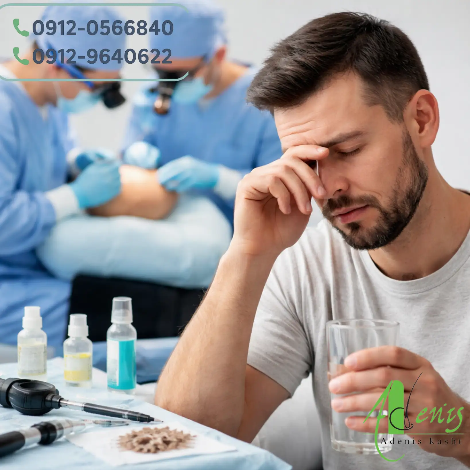 بی حال شدن بعد از کاشت مو