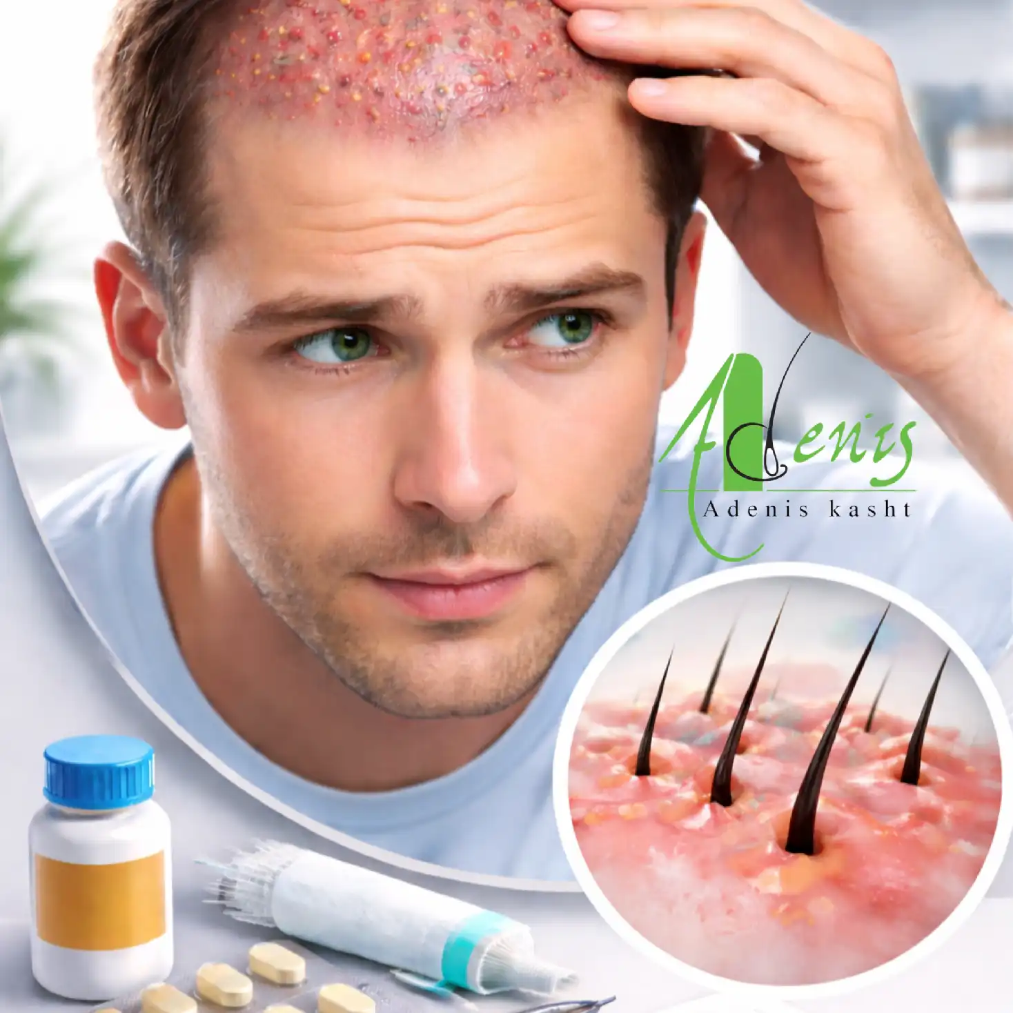 عفونت بعد از کاشت مو