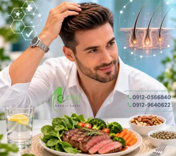 کاشت مو و گوشت قرمز و تاثیر تغذیه بر رشد مو بعد از کاشت