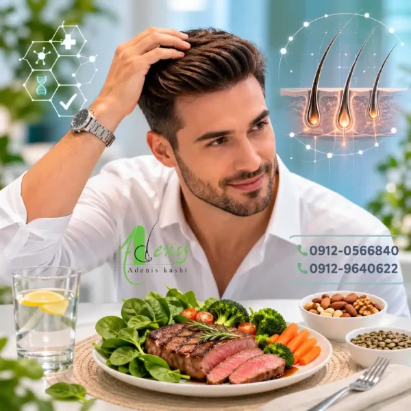 کاشت مو و گوشت قرمز و تاثیر تغذیه بر رشد مو بعد از کاشت