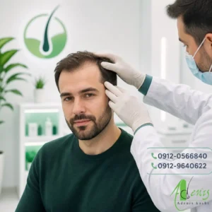 بهترین کاندید کاشت مو در حال بررسی توسط پزشک