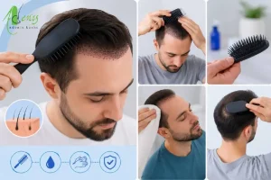 روش صحیح شانه کردن بعد از کاشت مو