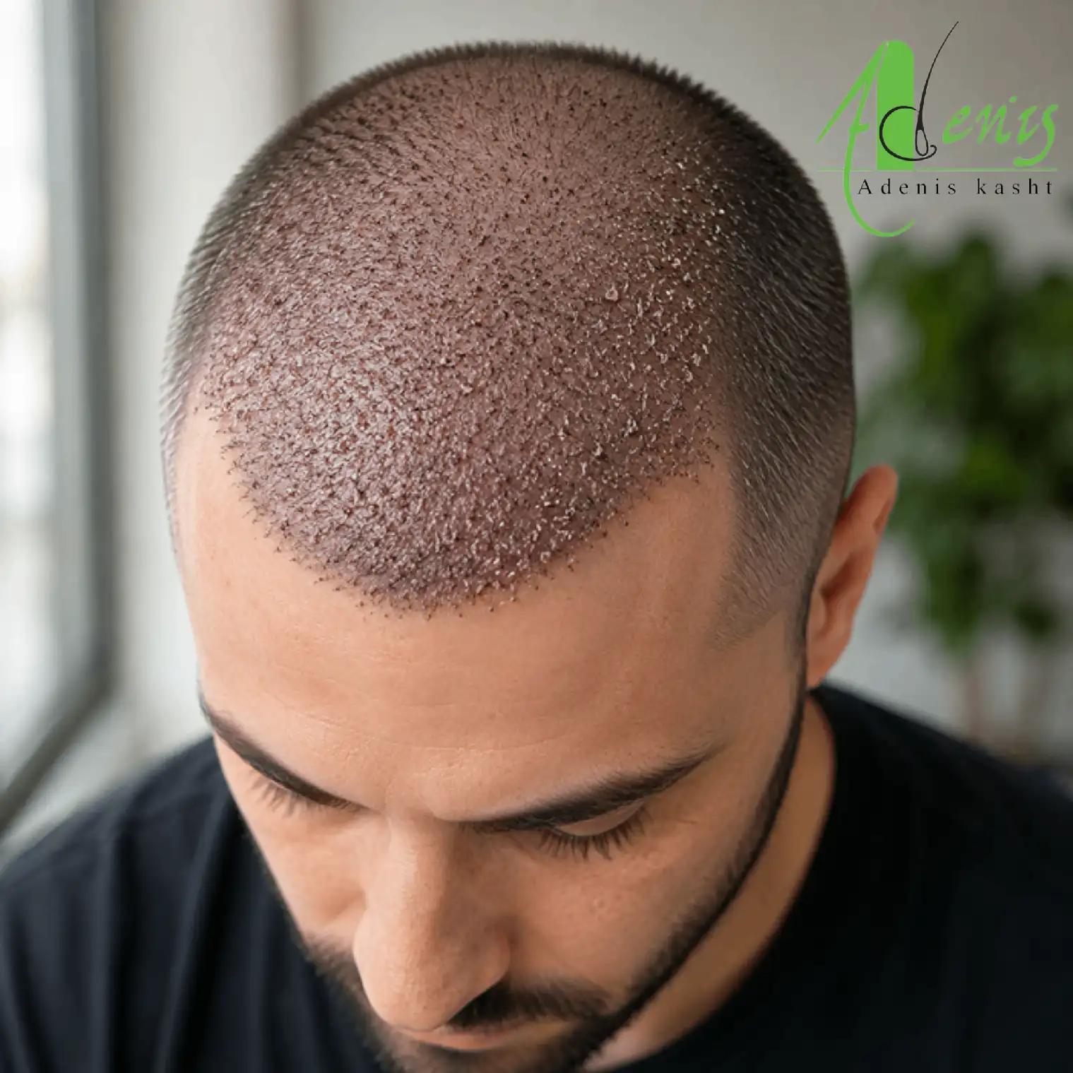 پوسته شدن بعد از کاشت مو