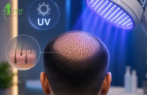 اشعه uv بعد از کاشت مو
