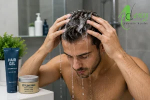 شستشوی ژل و واکس مو بعد از کاشت مو