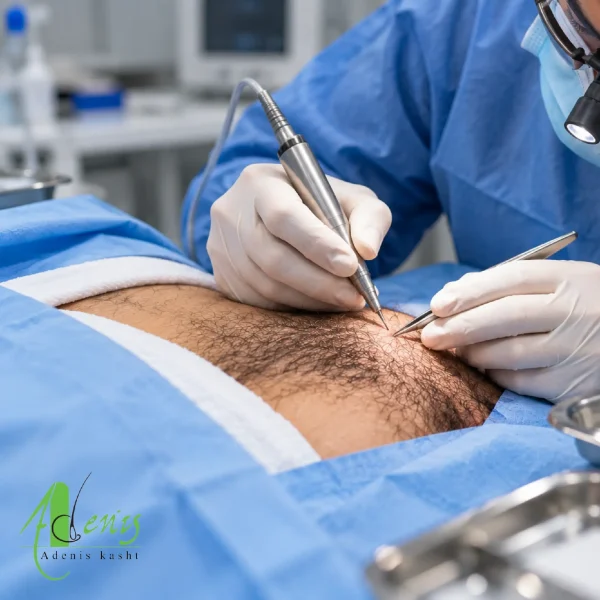 کاشت مو از آلت تناسلی و بررسی امکان استفاده از موی بدن برای کاشت مو