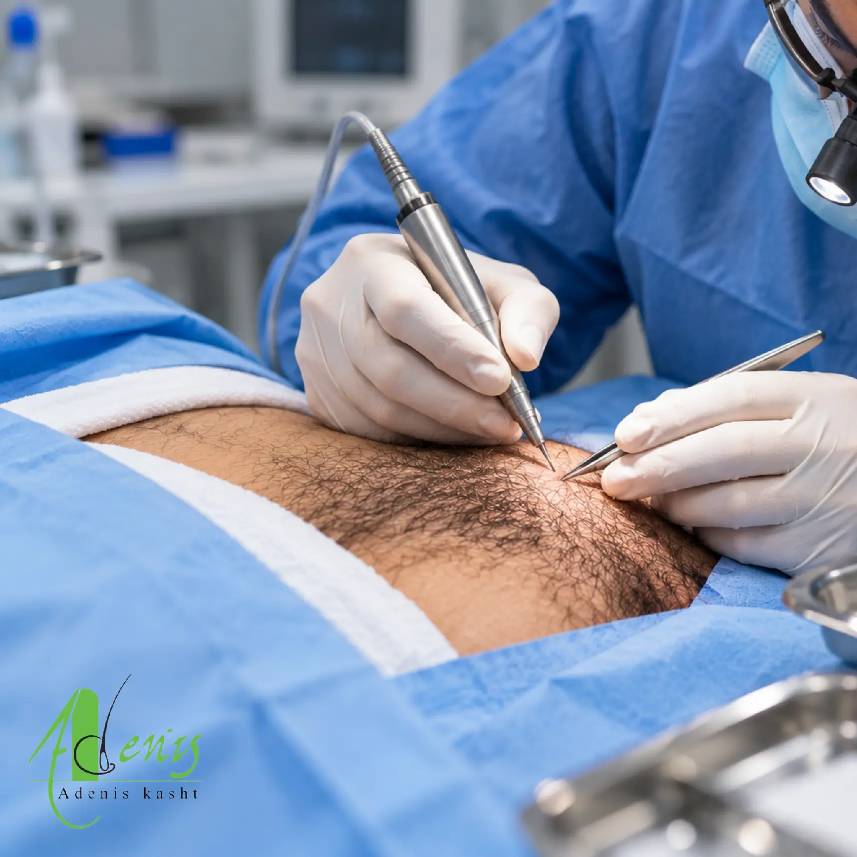 کاشت مو از آلت تناسلی و بررسی امکان استفاده از موی بدن برای کاشت مو