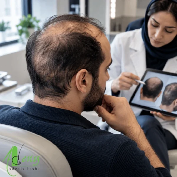 کاشت مو با بانک موی ضعیف و بررسی تراکم ناحیه اهداکننده
