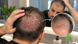 جلوگیری از کندن دلمه‌های بعد از کاشت مو